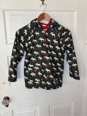 Hatley Green Moose Print Raincoat